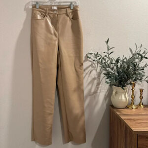 Aritzia Wilfred Saville 4 The Melina Pant High Rise Straight Leg Vegan Leather